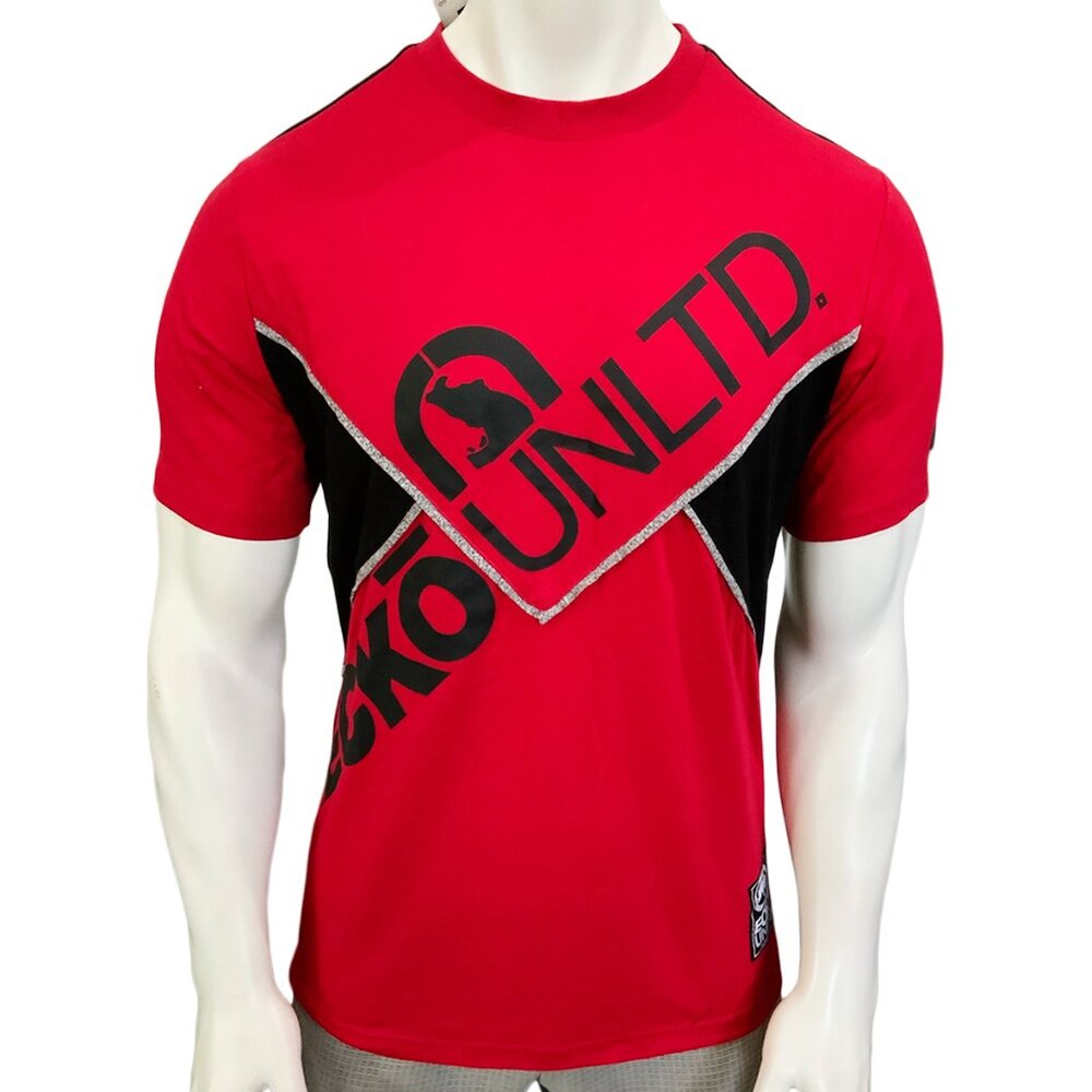 NWT ECKO UNLTD. MSRP $44.99 MEN'S RED CREW NECK SHORT SLEEVE T-SHIRT SIZE S L